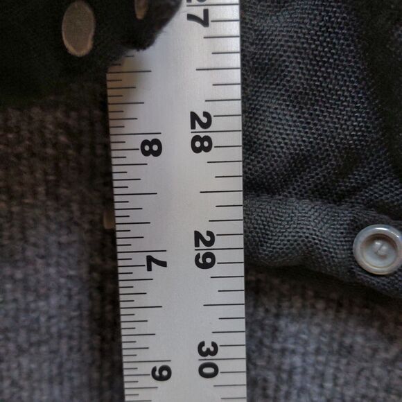 Carhartt Men's Bib Overalls 40x30 Black Square Neck Buckle Cargo Pocket - Picture 12 of 12